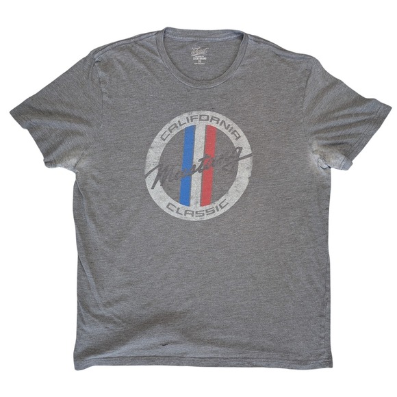 Lucky Brand Other - Lucky Brand Mustang‎ Extra Large Gray Graphic Short Sleeve Tee Shirt